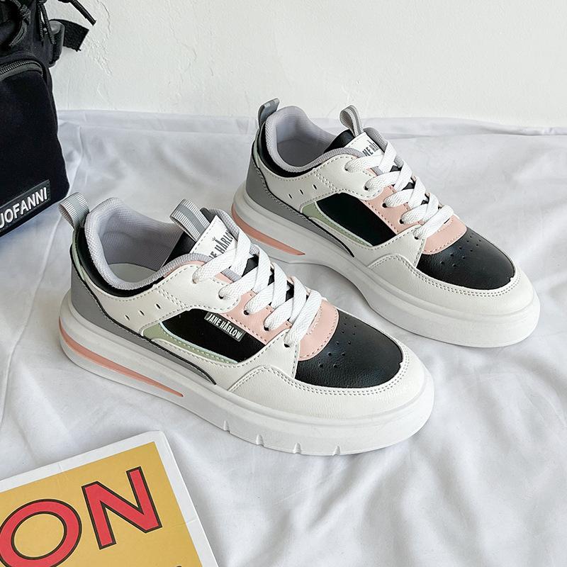 

Spot little white shoes women s 2021 spring and autumn new Korean version student fashion casual versatile board shoes Hong Kong style trend women 35