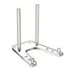 Transparent Adjustable Acrylic Display Stand 6 Inch for Plates Photos Artworks with Customizable Angle and Easy Setup