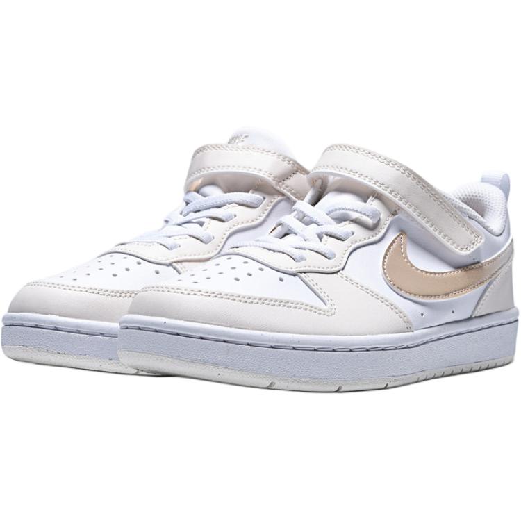 Nike Court Borough Low PS White Chalk Kids Sneakers Shimmer IR5463-100