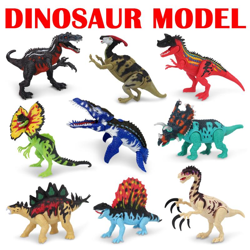 Simulation Dinosaur Models Toys Jurassic Tyrannosaurus Rex Pentaceratops Rotatable Action Figures for Boys Children Kid Gifts
