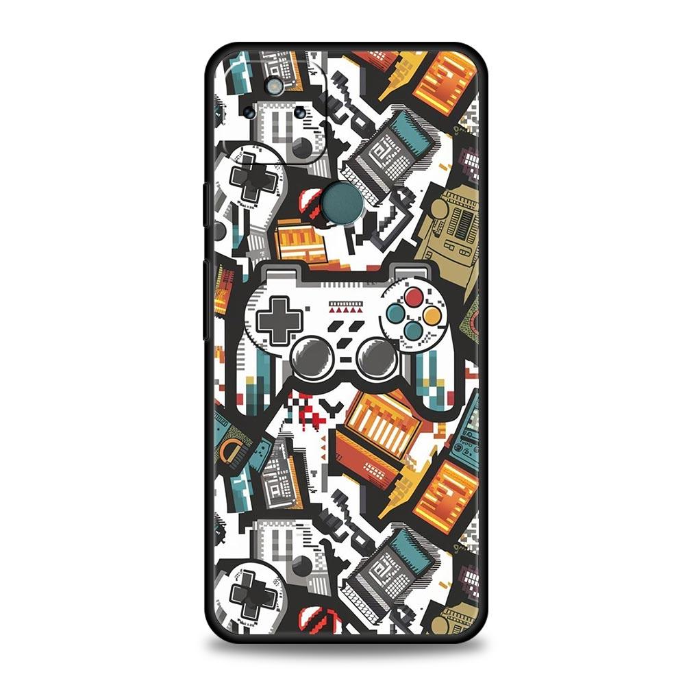 Custodia Cover per Telefono Grafica Game Controller per Google Pixel 10 9 8 7 6 9A 8A 7A 6A Pro Antiurto Morbida TPU 9 Pro XL Guscio Capas