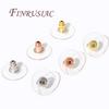 50Pcs/Lots Earring Backs For Studs 14K Gold Plated Rubber Ear Backs Stopper Ear Nut For DIY Earring Jewelry Making Accessories