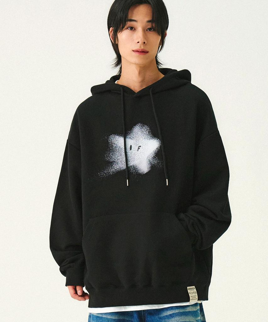 [Unisex] Blue Star Hoodie_Black