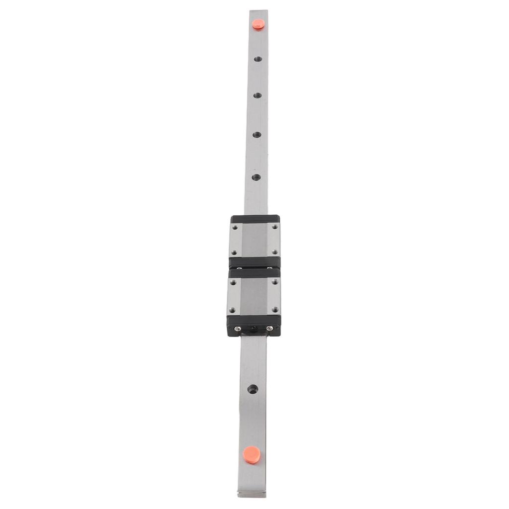 1pc 400mm 15.7in Steel High Precision Miniature Linear Sliding Rail Guide with 2 Block