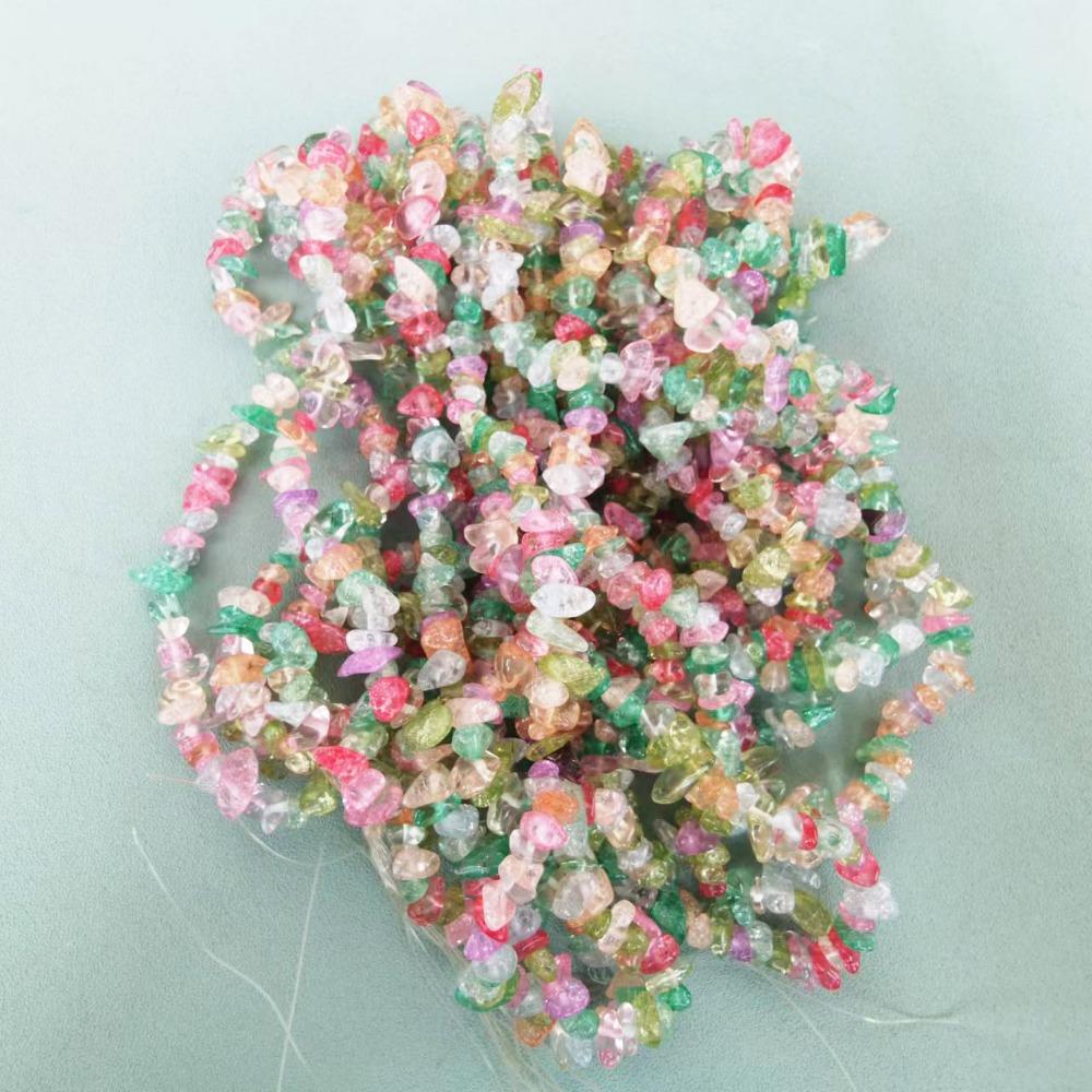 Naturweißes Pulver, gelber Amethyst-Bruchstein, Halbfertigprodukt, DIY, Farbige Kristallsteine, lose Perlen, Schmuckzubehör