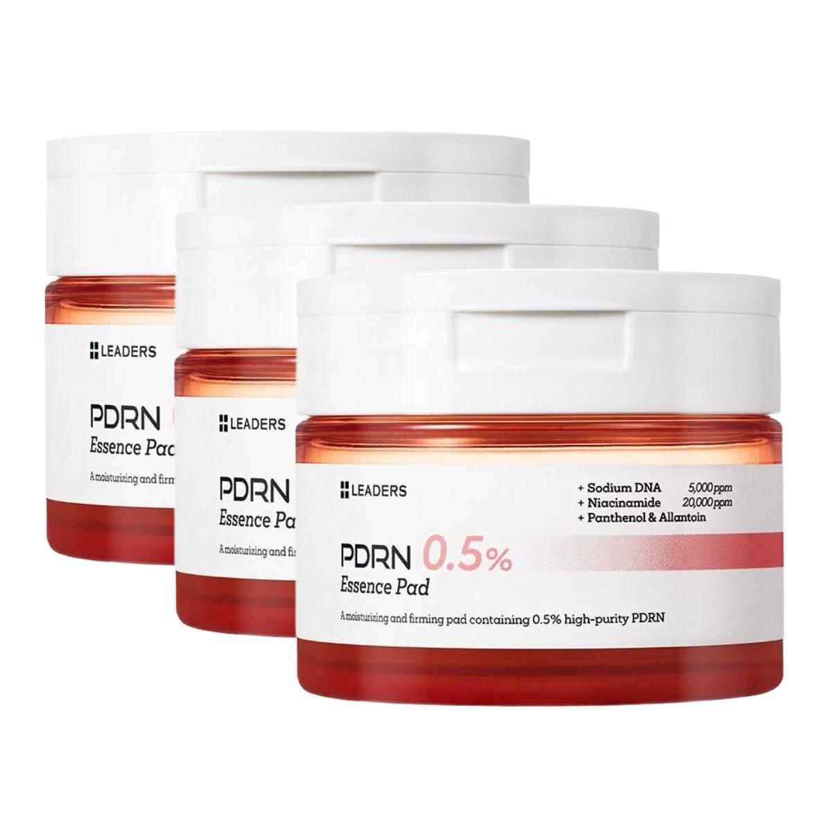 LEADERS PDRN 0.5% Essence Pad Trio Set Hydrating Plumping 135ml x 3