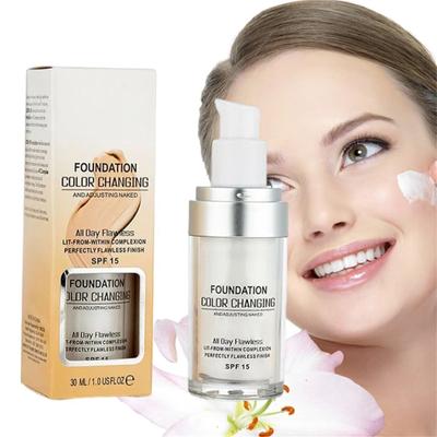 Colour Changing Mature Skin Foundation, Terminaten Foundation, Foundation Color Changing, Hydrating Waterproof30ml