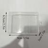New Stationery Stickers Plastic Storage Box Organizer Transparent Desktop Storage Container Plastic Art Tool Case for Craft