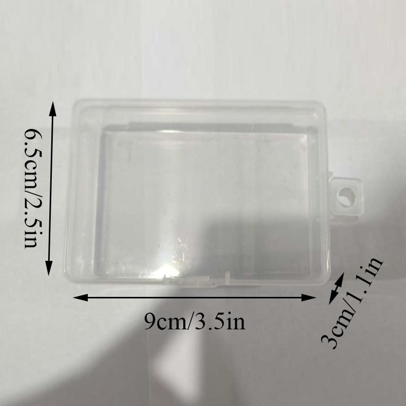 New Stationery Stickers Plastic Storage Box Organizer Transparent Desktop Storage Container Plastic Art Tool Case for Craft