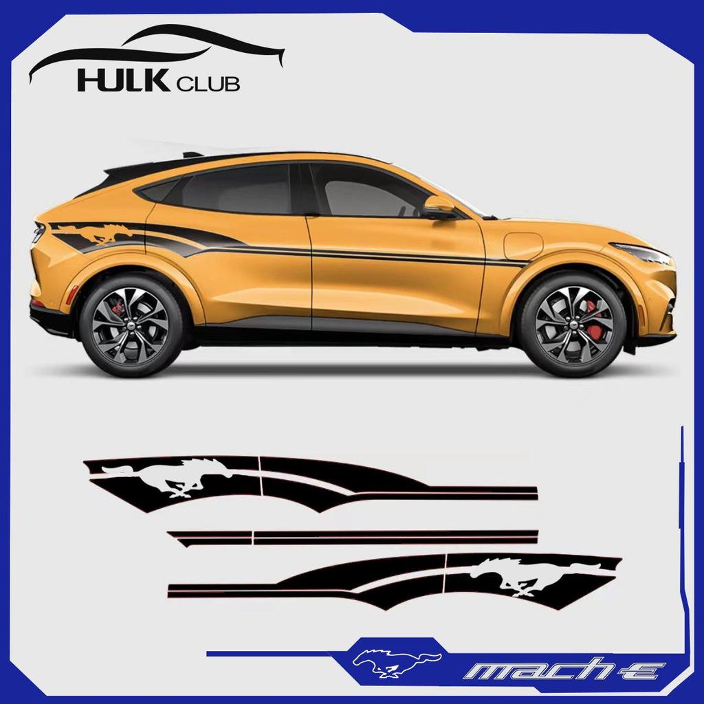Kompatybilny Ford Mustang Mach-E Pełny Wrap Samochodowy z Naklejką Wyścigową