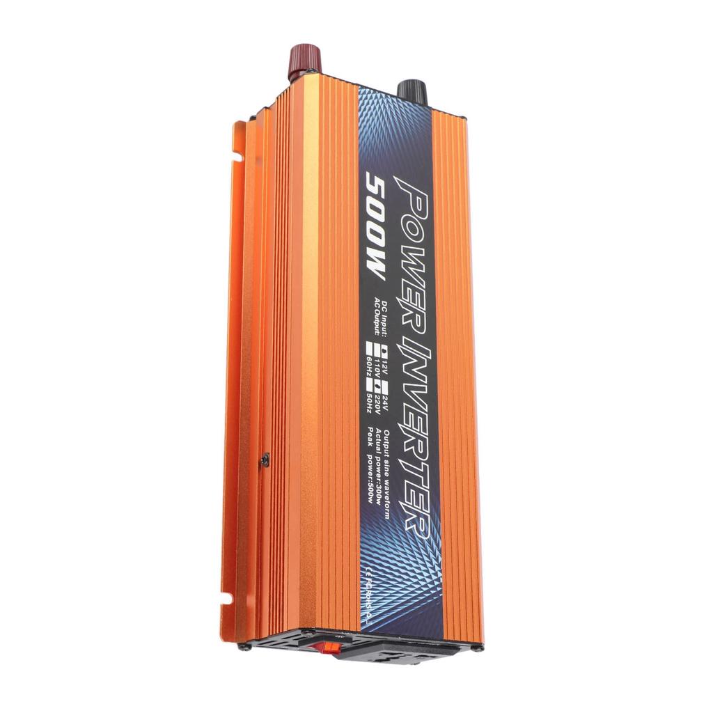 Car Power Inverter Sine Wave Converter with USB Port Cooling Fan 500W DC 12V To AC