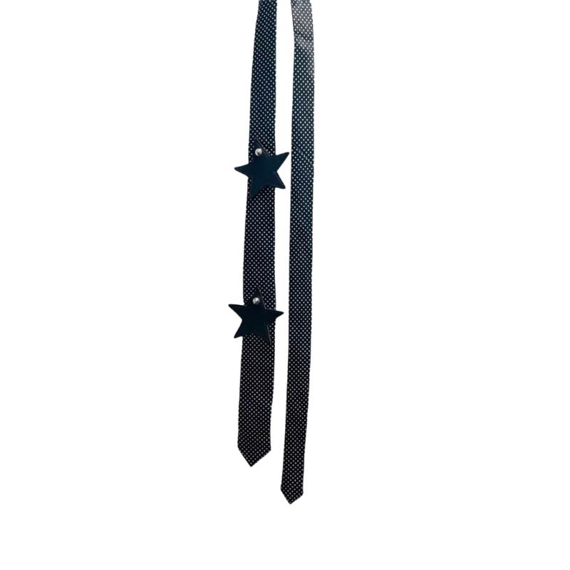 2000s Style Women's Tie With Dot / Leopard Design Perfect For Clubbing And Event Nightclub Neckwear