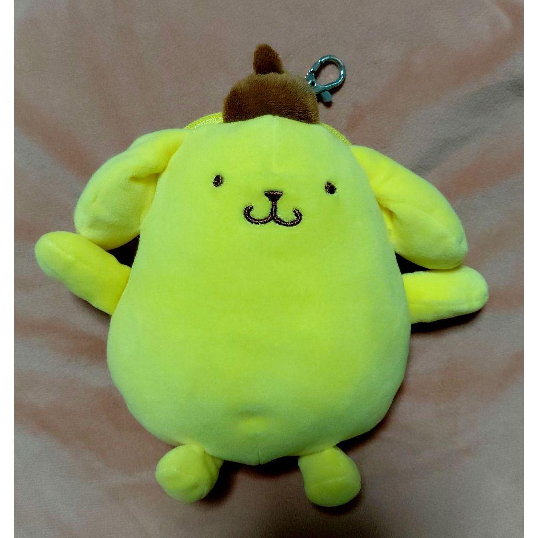 Pompompurin stuffed toy pass case reel pass case