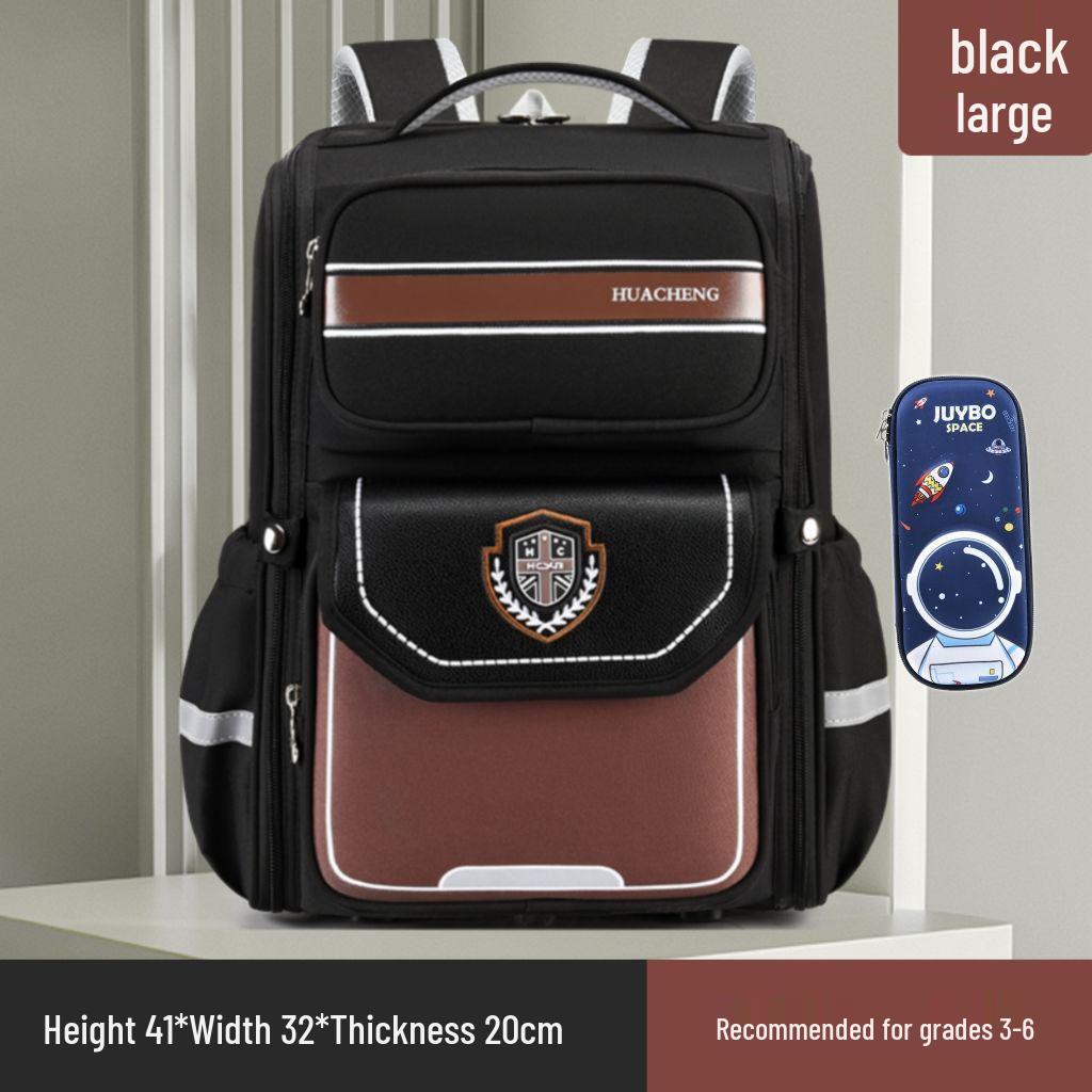 Rucksack mit großem Fassungsvermögen und Rückenschutz für Jungen und Mädchen der Klassen 1-6