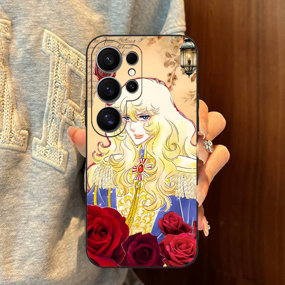 Rose Of V-Versailles Lady Oscar Phone Case For Samsung S 24 Fe 25 Ultra Plus 20 Lite 21 30 22 23 24 22 Ultra 5G Fundas