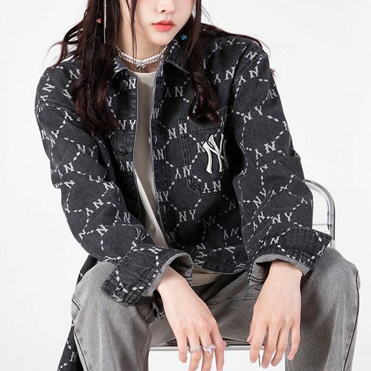 New MLB Old Flower Shirt Unisex Black 3ADRMN421-50BKS