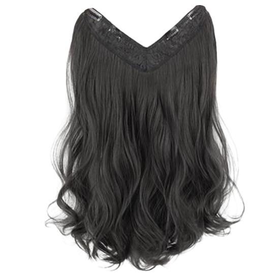 

Парик Кусок Без Перм Пушистый Имитация U-образной Формы Густые Волосы Бесшовный Цельный Длинный Кудрявый Частично Окрашенный Женский Парик Для Женщин чёрный