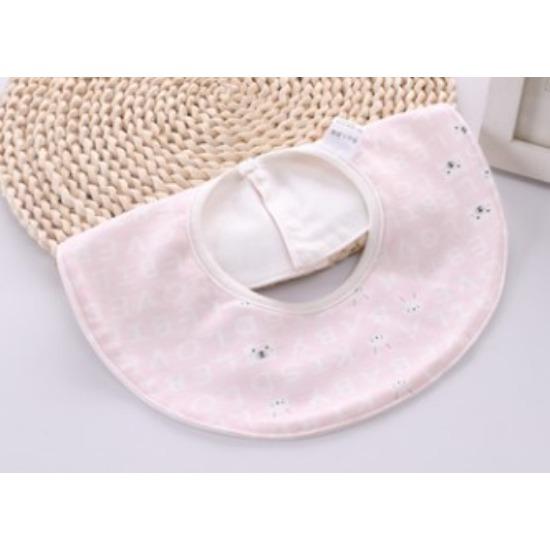 Cotton Muslin Baby Drool Bibs Soft Breathable Bandana Newborn Neck Bib Soft Cartoon Print Toddler Feeding Bibs for  Boy Girl