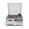 Ten-in-One Retro Vinyl Record Player: Bluetooth Speaker, Radio, Cassette & CD Player, Transcriber – Perfect Gift!