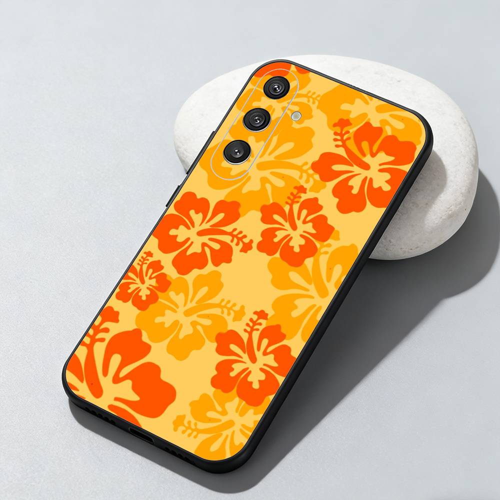 beach maple leaves  Phone Case For Samsung Galaxy A73,A72,A71,A70,A52,A51 Others Soft Black Cover
