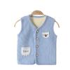 Jingqi Fleece Lined Sleeveless Vest for Boys and Girls - Warm Autumn/Winter Infant Waistcoat