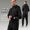 ROCKBROS Winter Cycling Long and Suitable for Temperatures from To To Men's Jersey, Sleeve, Fleece-Lined, Windproof, Cold-Resistant, 2°C 15°C (43°F