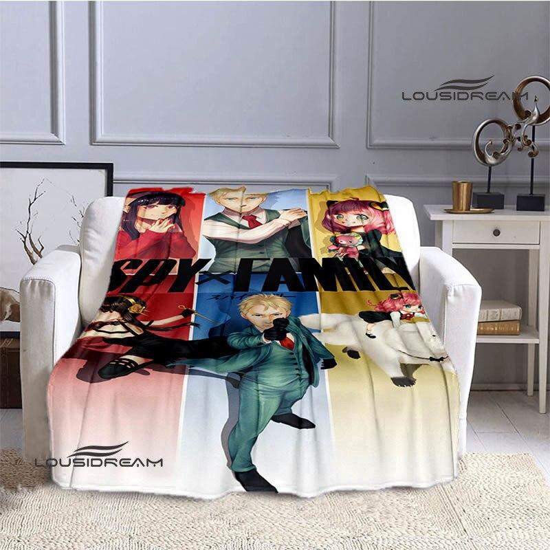 Casus x aile anime baskı battaniye kız çocuk sıcak battaniye flanel yumuşak rahat battaniye ev seyahat battaniyesi doğum günü hediyesi