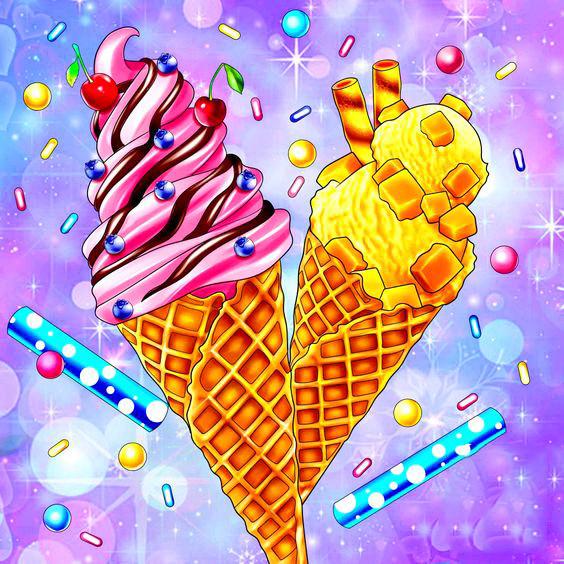 DIY Diamond Painting Cake Full Square Round Mosaic Ice Cream New Arrival Embroidery Cartoon Cross Stitch Decor For Home