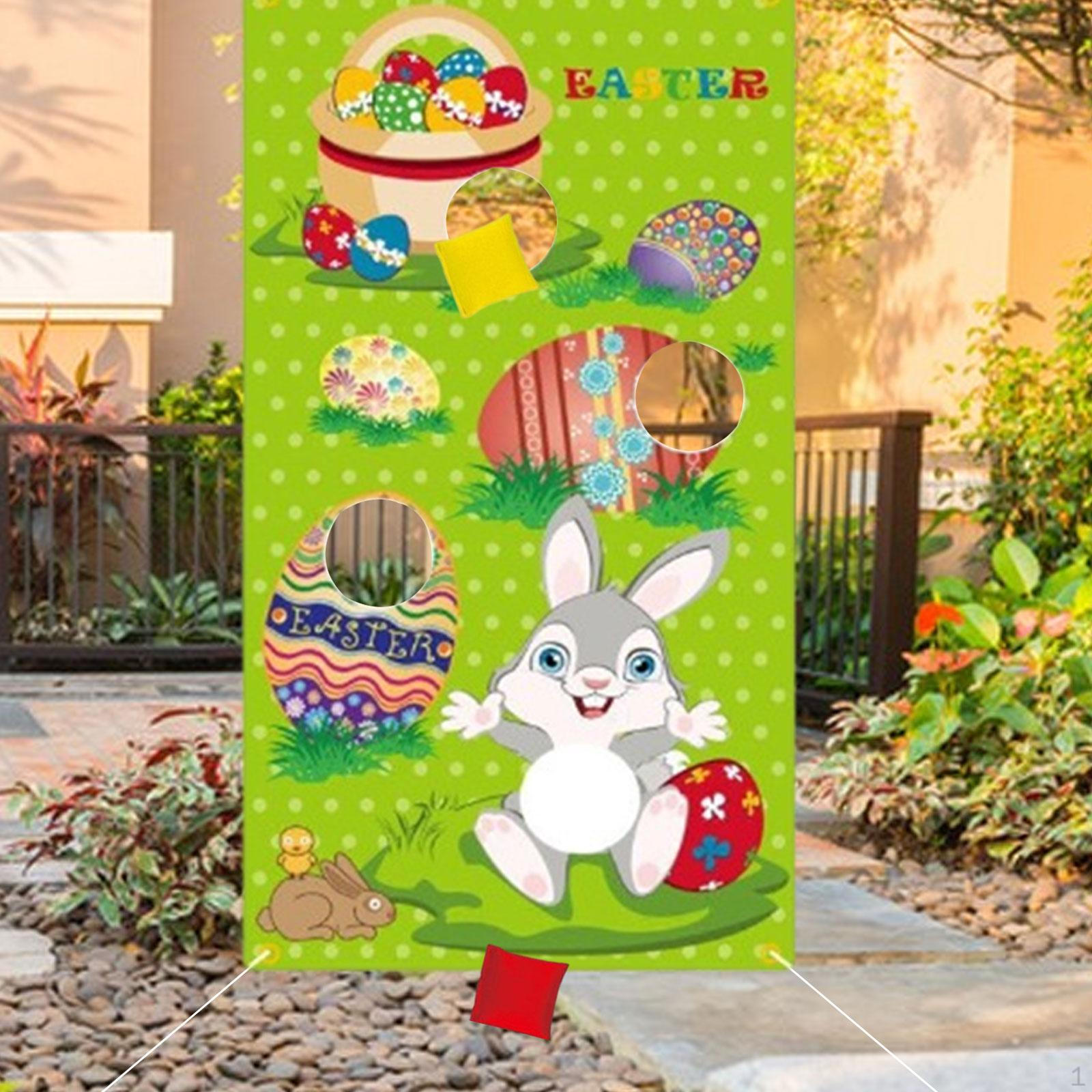 Bunny Garden Flag - Vibrant Yard Decor for Easter Style A