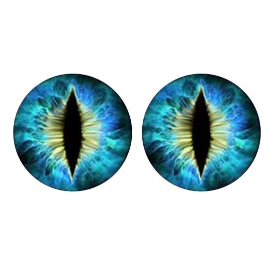 1 Paar Beast Eyes Koplampstickers Realistische Oogstickers Weerbestendig UV-Bestendig Vinyl Eenvoudige Applicatie Uniek Accent voor Vrachtwagens & Off-Road