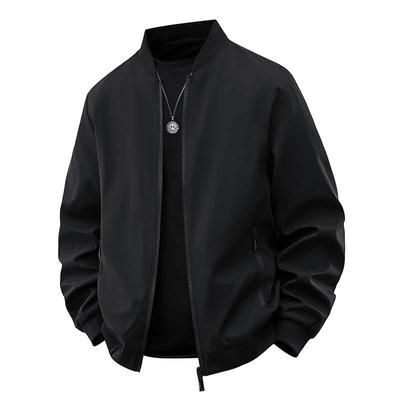 Men's Versatile Solid Color Casual Autumn Jacket