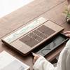 New Chinese Style Household Drawer Water Storage Tea Tray Heavy Bamboo Tea Set Tray Simple Modern Solid Wood Large Tea Table Tea
