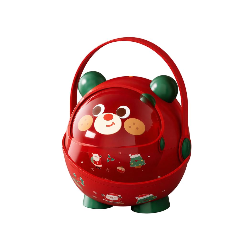 Christmas Candy Gift Box with Handle, Portable Storage Box for Holiday Small Gifts
