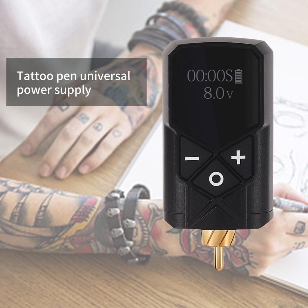 Tattooed Power Supply Tattooed Pen Battery 2400mAh Wireless Tattooed Battery Power Supply RCA Interface for Artists