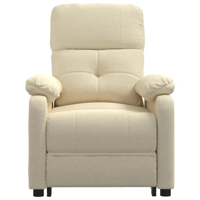 Maison Exclusive - Fauteuil inclinable électrique Crème Tissu