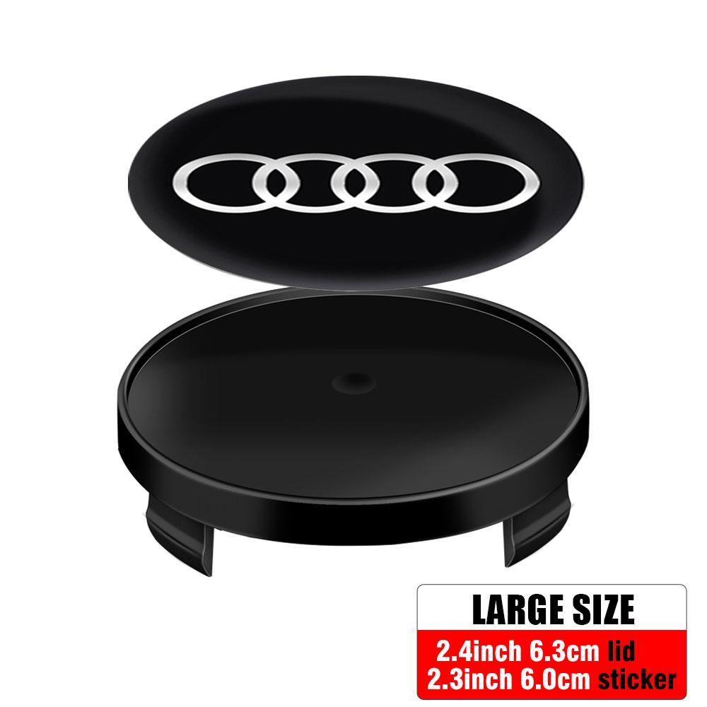 For Audi A360MM 63MM 68MM Car Wheel Center Cover Badge Hub Caps Emblem Decoration for AUDI S RS R A3 8P S3 A4 B6 B7 A6 A5 Q3 Q5 Q7 A2 A7 A8