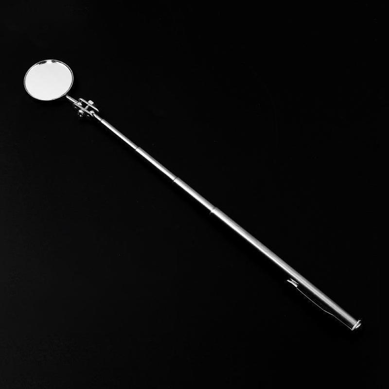 Square/Round 360 Degree Rotatable Angle Mirror Extendible Inspection Stainless Steel Mirror Automotive Repair Detection Tool