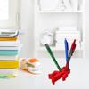 Plastic Human Figure Pen Holder with Multiple Holes for Desk Organization and Stationery Storage Unique Design Durable Material