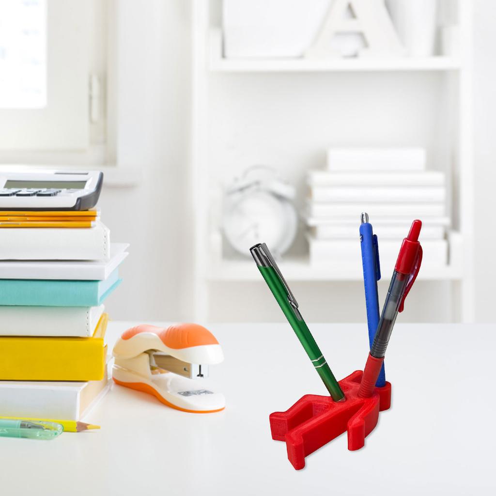 Plastic Human Figure Pen Holder with Multiple Holes for Desk Organization and Stationery Storage Unique Design Durable Material