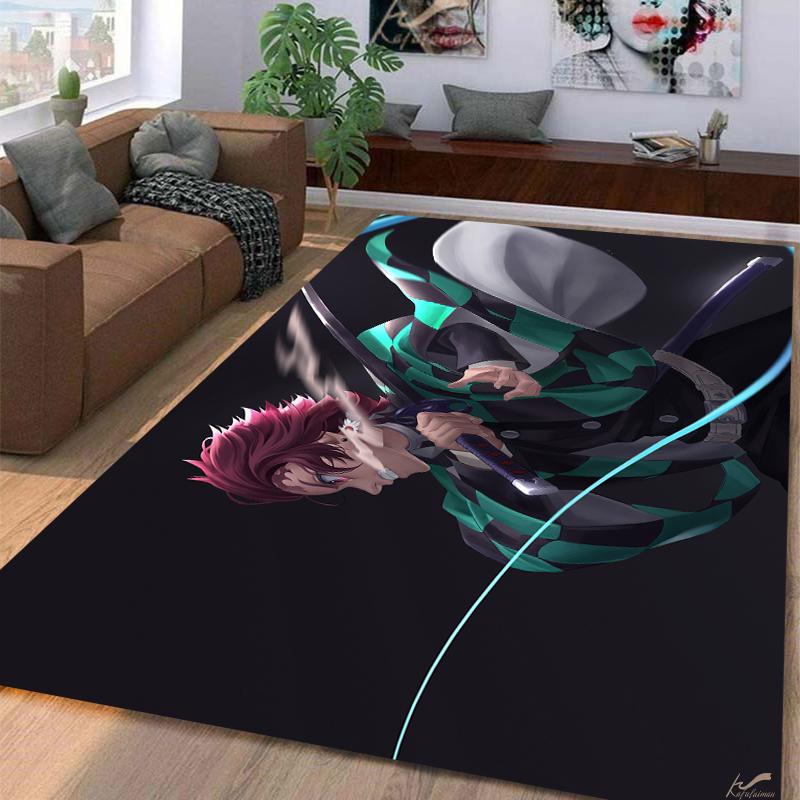 Demon SlayerKamadoTanjirou Carpet Multi-size Carpet for Living Room Bedroom Kid's Room Home Decor Area Rug Non-slip Mat Sofa Mat