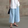 New Arrivals Open Run Women Summer Light Blue Wide Fit 9 Length Back Elasticity