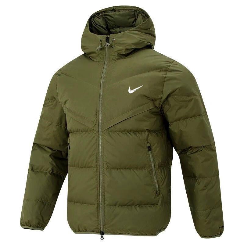 Vyriška madinga žieminė medvilninė striukė su gobtuvu - laisva, kasdienė, stora ir šilta