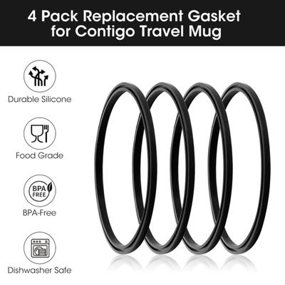 4Pcs Silicone Water Bottle Seal Replacement Dustproof Leak-proof Water Cup O Ring 16/20Oz Travel Tumbler Lid Sealing Gasket