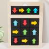 Puzzle Direction Cognition Sensory Game Wooden Color Shape Matching Toy  Children Kids