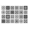 24pcs Mandala Wall Stickers Kitchen Self-Adhesive Waterproof Tile Stickers Bathroom Decor Moroccan Pvc Decal