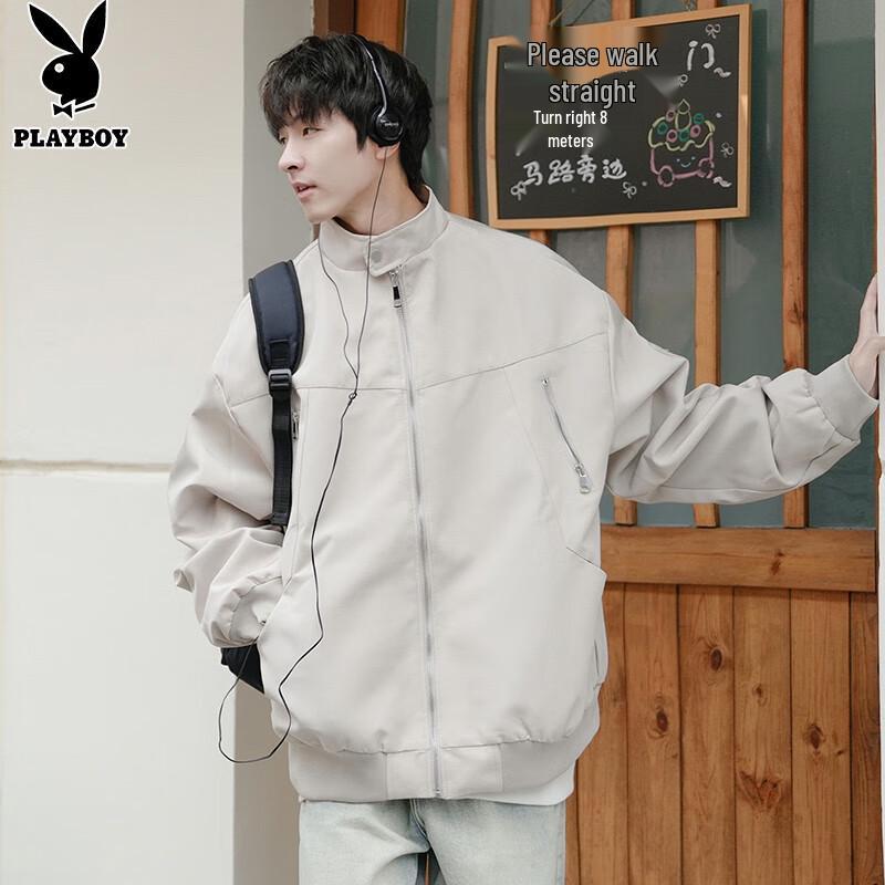 PLAYBOY Men's Casual Autumn/Winter Flight Jacket
