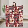 Greyhound Dog Pop Blanket Flannel Summer Air Conditioning Animal Dogs Ultra-Soft Throw Blanket for Bedding Car Plush Thin Quilt