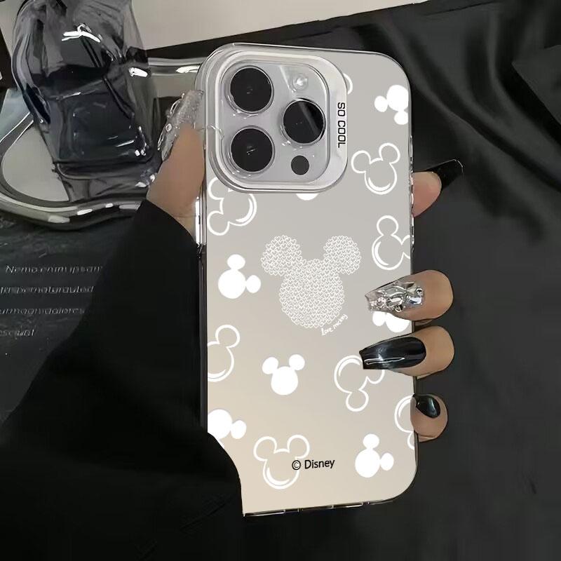 Roztomilý Avatarový Kryt s Myškou Mickey pro Apple iPhone 17 Air 16E 16 15 14 13 12 mini 11 8 7 Pro Max Plus Barevný Kryt na Telefon