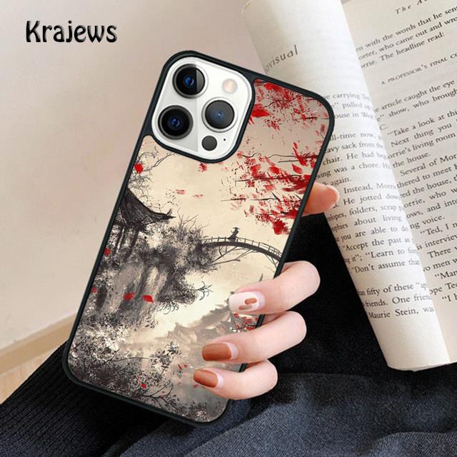 Japanese Samurai Art Soft Phone Case For iPhone 17 Air 16 15 14 Max Plus 11 12 13 Pro Max Phone Cover Coque Fundas