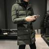 Ανδρικό χειμωνιάτικο παλτό Parka Down με κουκούλα απόλυτη ζεστασιά με προστασία από τον άνεμο ψηλό γιακά Μεσαίου μήκους μπουφάν χιονιού εξωτερικού χώρου